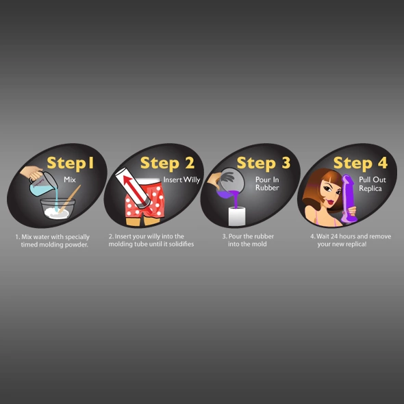 Clone-A-Willy Kit Purple - Zestaw do tworzenia odlewu z wibracją, fioletowy