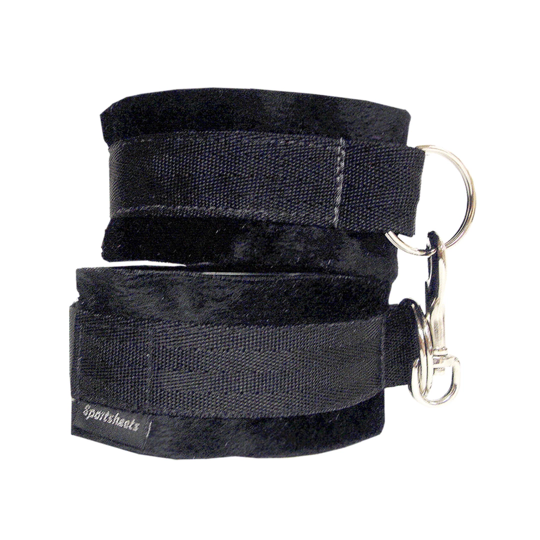 Sportsheets Soft Cuffs Black - miękkie kajdanki z wyściołką, czarne